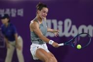 Lois Boisson at the Korea Open 2025. (Photo: Getty)